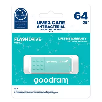 GOODRAM Flash Disk 64GB UME3, USB 3.0, CARE