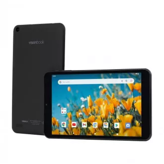 UMAX VisionBook Tablet 8L Plus -8" IPS 1280x800, Allwinner A133 @ 1, 6GHz, 2GB, 32GB, PowerVR GE8300, Android 12 Go, čierna