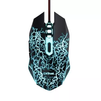 TRUST myš GXT 105X Izza Mouse, optická, čierna
