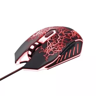 TRUST myš GXT 105X Izza Mouse, optická, čierna