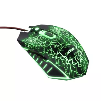 TRUST myš GXT 105X Izza Mouse, optická, čierna