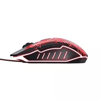 TRUST myš GXT 105X Izza Mouse, optická, čierna