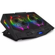 CONNECT IT NEO RGB chladiaca podložka pod notebook, čierna