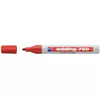 Popisovač Edding 750 lakový červený 2-4mm Popisovač Edding 750 lakový červený 2-4mm