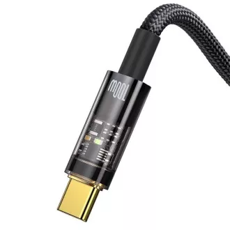 Baseus Explorer Series dátový kábel USB-A/USB-C s inteligentným vypnutím 100 W 2m čierna