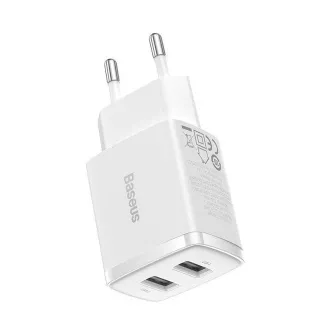 Baseus kompaktná nabíjačka 2U 10.5W biela Baseus kompaktná nabíjačka 2U 10.5W biela