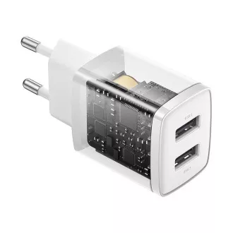 Baseus kompaktná nabíjačka 2U 10.5W biela Baseus kompaktná nabíjačka 2U 10.5W biela