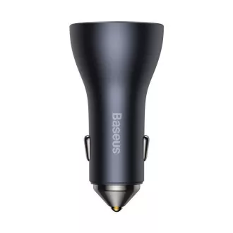 Baseus rýchlonabíjací adaptér do automobilu 2*USB-C + USB-A 65W tmavo šedá