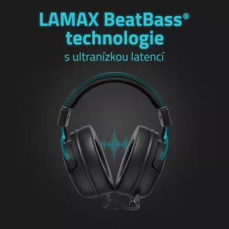 LAMAX Heroes Defender1 - náhlavné slúchadlá - čierna