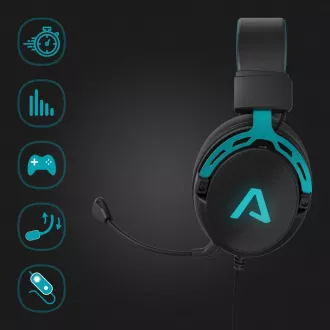 LAMAX Heroes Defender1 - náhlavné slúchadlá - čierna