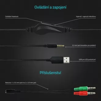 LAMAX Heroes Defender1 - náhlavné slúchadlá - čierna