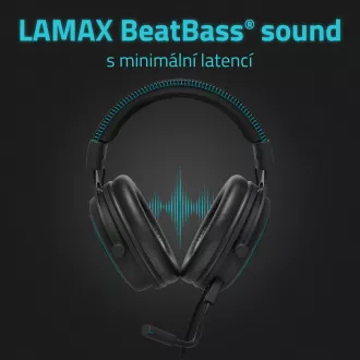 LAMAX Heroes General1 - náhlavné slúchadlá - čierna