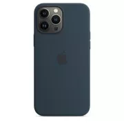 APPLE iPhone 13 Pre Max Silicone Case with MagSafe – Abyss Blue