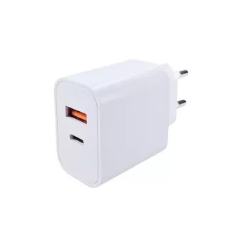 Solight USB A+C 20W fast charger univerzálny napájací adaptér Solight USB A+C 20W fast charger univerzálny napájací adaptér