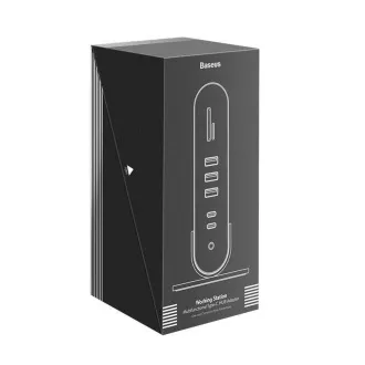 Baseus dokovacia stanica 17v1 na premietanie 3 obrazoviek s USB-C pripojením (CN+EU+UK redukcia do zásuvky), sivá Baseus dokovacia stanica 17v1 na premietanie 3 obrazoviek s USB-C pripojením (CN+EU+UK redukcia do zásuvky), sivá