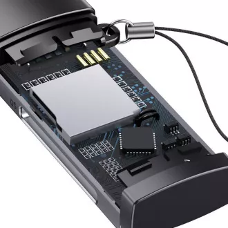 Baseus čítačka pamäťových kariet Lite Series USB-A/SD, microSD, sivá