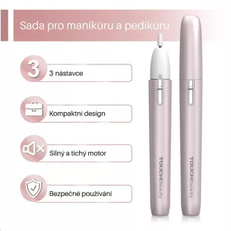 TOUCHBeauty 2035 Brúska na manikúru a pedikúru 3v1