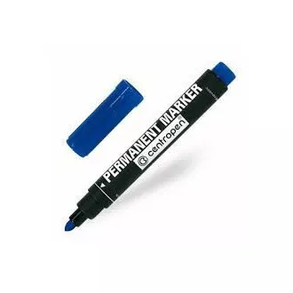 Značkovač Centropen 8566 permanent modrý valcový hrot 2,5mm