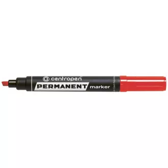 Značkovač Centropen 8576 permanent červený klinový hrot 1-4,6mm Značkovač Centropen 8576 permanent červený klinový hrot 1-4,6mm