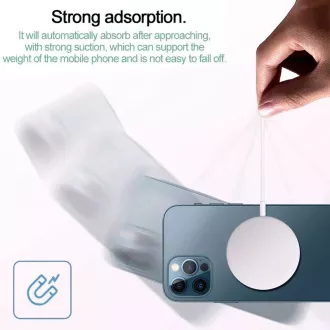 1stCOOL bezdrôtová QI nabíjačka 15W, prenosná, magnetická, MagSafe kompatibilná, biela