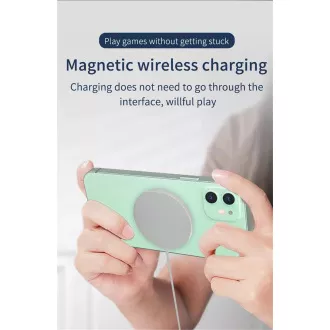 1stCOOL bezdrôtová QI nabíjačka 15W, prenosná, magnetická, MagSafe kompatibilná, biela