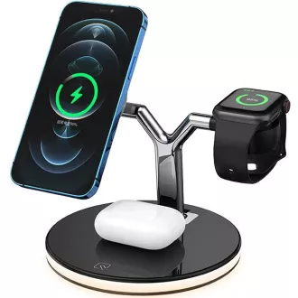 1stCOOL bezdrôtová QI nabíjacia stanica 3v1, MagSafe kompatibilná