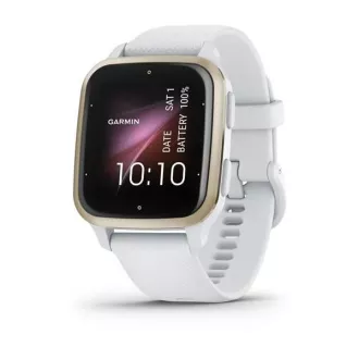 Garmin Venu Sq 2, Cream Gold / White silikónový remienok Garmin Venu Sq 2, Cream Gold / White silikónový remienok