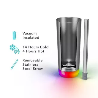 HidrateSpark Pro Tumbler – Chytrá hydratačná fľaša, 592 ml, nerezová HidrateSpark Pro Tumbler – Chytrá hydratačná fľaša, 592 ml, nerezová