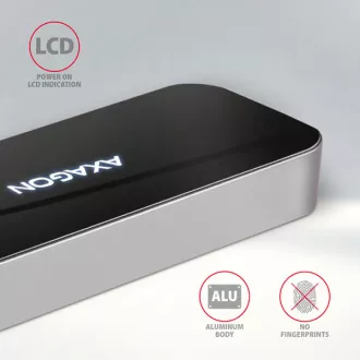 AXAGON HMC-6H4A, USB 3.2 Gen 1 húb, porty 4x USB-A, HDMI 4k/30Hz, PD 100W, kábel USB-C 20cm