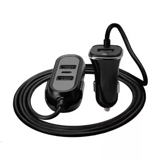 TRACER nabíjačka do auta 12-24V Multicharge 3xUSB 7, 2A + PD 18W