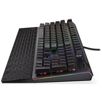 Endorfy herná klávesnica Omnis Kaihl RD RGB / USB / red switch / drôtová /mechanická/US layout/ čierna RGB
