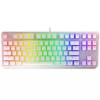 Endorfy herná klávesnica Thock TKL OWH Pudd.Khail BR RGB /USB/ brown sw./ drôtová / mechanická / US layout / biela RGB