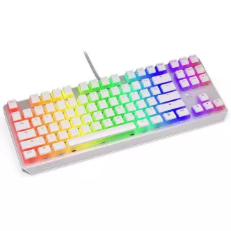 Endorfy herná klávesnica Thock TKL OWH Pudd.Khail BR RGB /USB/ brown sw./ drôtová / mechanická / US layout / biela RGB