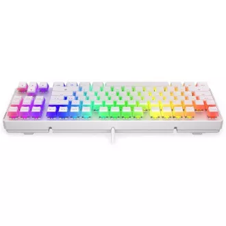Endorfy herná klávesnica Thock TKL OWH Pudd.Khail BR RGB /USB/ brown sw./ drôtová / mechanická / US layout / biela RGB