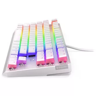 Endorfy herná klávesnica Thock TKL OWH Pudd.Khail BR RGB /USB/ brown sw./ drôtová / mechanická / US layout / biela RGB