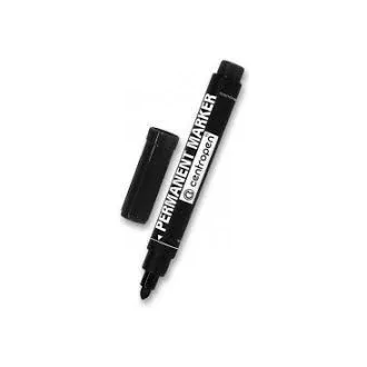 Značkovač Centropen 8566 permanent čierny valcový hrot 2,5mm