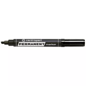Značkovač Centropen 8576 permanent čierny klinový hrot 1-4,6mm