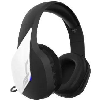 Zalman headset ZM-HPS700W / herný / náhlavný / bezdrôtový / 50mm meniče / 3, 5mm jack / bieločierna