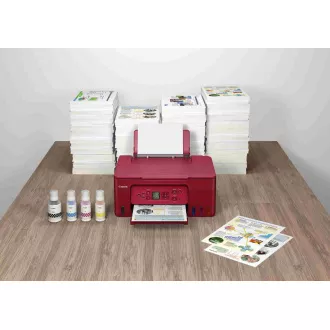 Canon PIXMA Tlačiareň červená G3470 RED (doplniteľné zásobníky atramentu) - MF (tlač, kopírka, sken), USB, Wi-Fi - A4/11min.