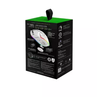 RAZER myš Basilisk V3 Pro, RGB, Bluetooth, optická, biela RAZER myš Basilisk V3 Pro, RGB, Bluetooth, optická, biela