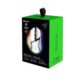 RAZER myš Basilisk V3 Pro, RGB, Bluetooth, optická, biela RAZER myš Basilisk V3 Pro, RGB, Bluetooth, optická, biela