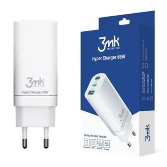 3mk sieťová nabíjačka - Hyper Charger 65W, biela
