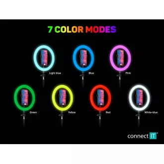 CONNECT IT Streaming Box Selfie10Ring kruhové 10" RGB LED svetlo