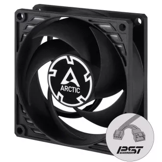 ARCTIC ventilátor P8 PWM PST 80 x 80 x 25mm, čierny ARCTIC ventilátor P8 PWM PST 80 x 80 x 25mm, čierny