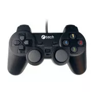 C-TECH gamepad Callon pre PC/PS3, 2x analóg, X-input, vibračný, 1, 8m kábel, USB