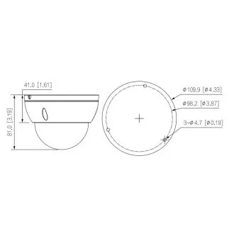 Dahua IPC-HDBW2441E-S-0280B, IP kamera, 4Mpx, 1/2.9" CMOS, objektív 2, 8 mm, IR<30, IP67, IK10 - Použité Dahua IPC-HDBW2441E-S-0280B, IP kamera, 4Mpx, 1/2.9" CMOS, objektív 2, 8 mm, IR<30, IP67, IK10 - Použité