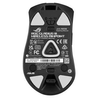 ASUS myš ROG GLADIUS III Wireless Aimpoint Black, RGB, Bluetooth