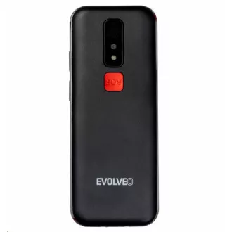 EVOLVEO EasyPhone LT, mobilný telefón pre seniorov s nabíjacím stojanom, čierna