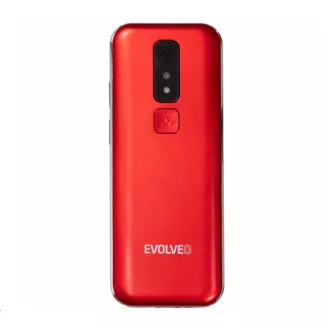 EVOLVEO EasyPhone LT, mobilný telefón pre seniorov s nabíjacím stojanom, červená