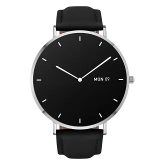 Garett Smartwatch Verona strieborná, čierny remienok Garett Smartwatch Verona strieborná, čierny remienok